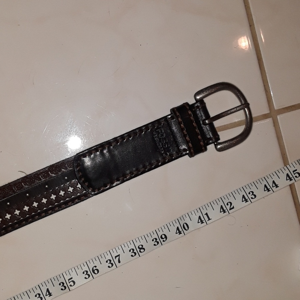 Fossil women's leather belt size large NWT - Picture 7 of 8